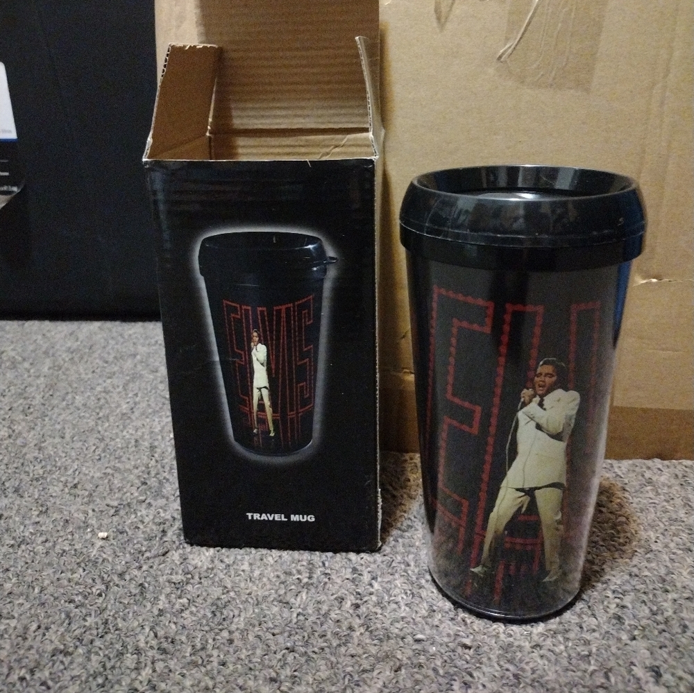 Elvis Presley Travel Mug - Black 20 OZ